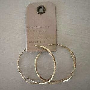 NWT Gold Hoop Earrings